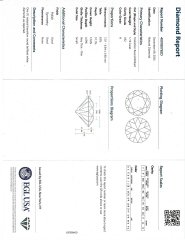 Platinum transition cut round diamond ring