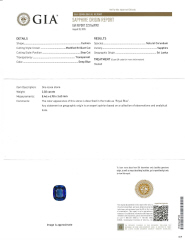 Platinum cushion sapphire and cadi diamond ring