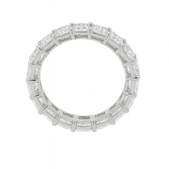 LAB GROWN - Platinum radiant diamond eternity band