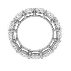 LAB GROWN - Platinum round diamond eternity band