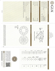 Loose round brilliant diamond 1.32ct D-VS2