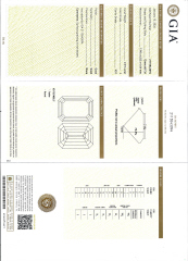 Platinum Emerald Cut Diamond engagement ring.