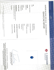 Platinum oval sapphire and half moon diamond ring