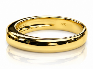 14kt yellow gold oval sapphire gypsy ring.