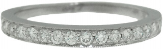 18kt white gold diamond band