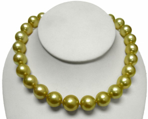 Strand Golden South Sea pearl necklace
