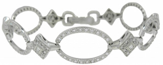 18kt white gold Charriol diamond bracelet